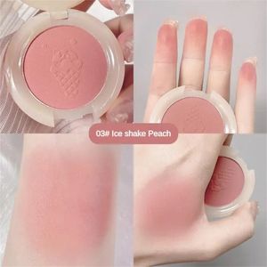 Blush 4 couleurs Blush Palette poudre minérale longue durée naturel joue Contour teinte pêche rose bleu visage fard à joues cosmétiques joue Blush 231204