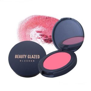 Blush schoonheid geglazuurd op make -up make -up pigment poeder compact mineraal gezicht geperst longlasting gemakkelijk te dragen privéetiket blozen d dhrtz