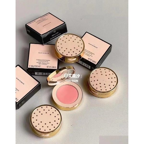 Blush Brand Silky B Powder 4 colores Rose Tender Apricot Radiant Pink Bright Coralmakeup Palette 5.5G Fard A Joues Poudre Soyeuse Drop Dhpym