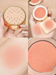 Blush Brand Silky Powder 4 colores rosa sedoso albaricoque tierno rosa radiante paleta de maquillaje de coral brillante 5 5 g FARD A JOUES POUDRE 231211