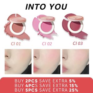 Blush INTO YOU Cosmetica Beauty Blush Perzik PARTY SINGLE CREAM BLUSH Make-up Langdurige Matte Natuurlijke Wang 231030