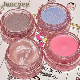 Blush Joocyee Pink Power Matte Blush Cream Shimmer Eyeshadow Palette Waterproof Make-up Blusher Hooggepigmenteerde oogschaduw voor dames 231218