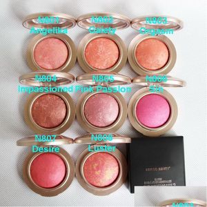 Blush make -up palet glinsterende matte gebakken minerale bronzer poederlonglasting gemakkelijk te dragen natuurlijke kertjes b2uty face blushes drop del dh08p