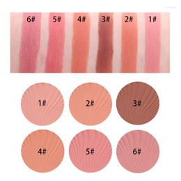 Blush Miss Rose Professional 6 Colors Contour Shadow Palette Peach Makeup Face Mineral Pigment Blusher