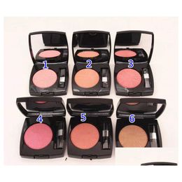 Blush New Girl Face Beauty Cosmetica Langdurige Natuurlijke Harmonie De Harmony 0.38Oz Netto Gewicht 11G Met Borstel En 6 Kleur Drop Deli Dhkld