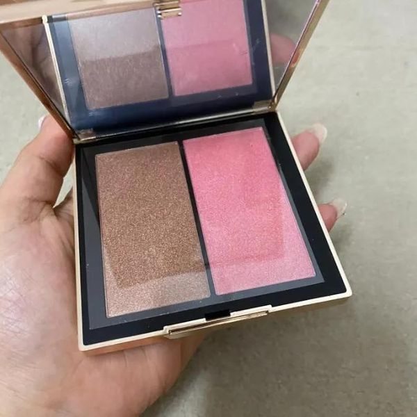 Blush Nrs Face Makeup Blush Classic Twotone Blush Paleta de cara de alta calidad Bronzers Highlighters High Gloss Blush Blush Cosmetics