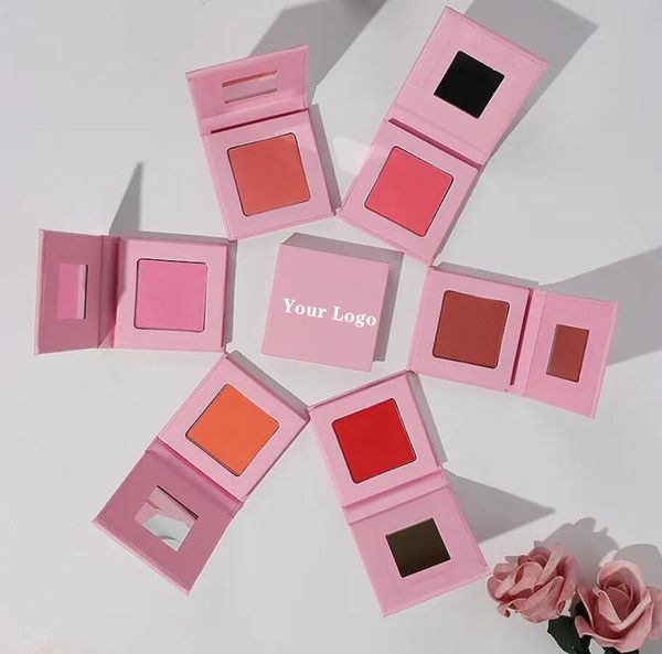 Blush Pink Blush Powder Palette Produits personnalisés Maquillage Mat Imperméable Vegan Blushes Articles en gros pour la revente en vrac 5pcs 230921