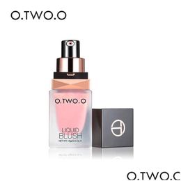 Blush roze heldere vloeistof blos 4 kleur natuurlijk langdurige gemakkelijk te dragen gezicht moisturizer crème contour make -up druppel levering gezondheid dh06o