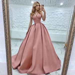 Blush Pink Evening Bone Bodice Een lijn pailletten banden lange formele prom party jurk ritsjurkjes designerjurken voor speciale ocns