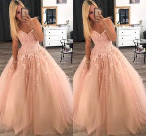 Blozen roze kant prom feestjurken baljurken applique sweetheart open rug gedrapeerde afstuderen jurk elegante partij formele jurken op maat gemaakt