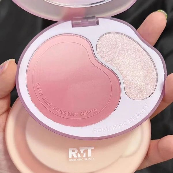 Blush Romantique Maquillage Visage Palette Blush Mat Shimmer Visage Joue Contour Highlight Blushwe Nude Rose Rose Illuminateur Naturel 231218