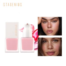 Blush Stagenius Liquid Blusher Oil Control Longlasting 6 kleuren Silky Natural Contour Contour Cheek Face Cream Makeup Cosmetics 230815