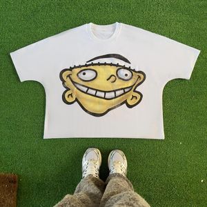 Blutosatire Billdog Wimpy Kid Shirt T-shirt Designer T Shirts Men plus T-stukken Rapper Wash Gray Craft T-shirts Tops High Street Retro Women T-Shirt Us S-XL