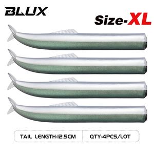 Blux Flash Sand Eel 10cm125cm Ligne de pêche molle Taille Tête de gigot