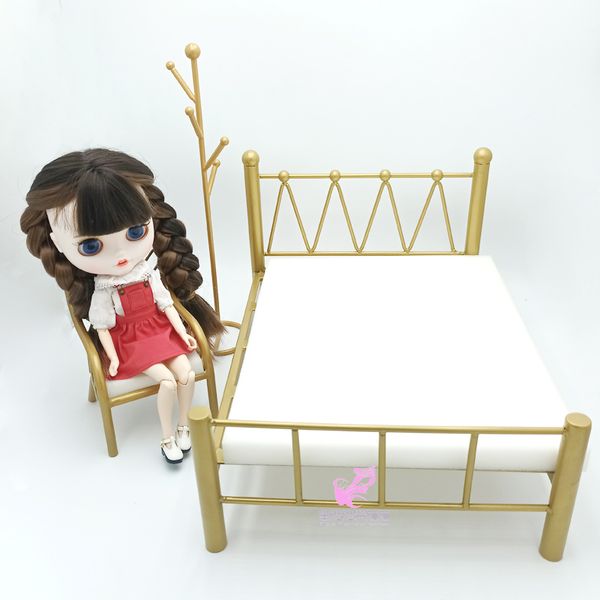 Blythe Doll House Furniture Metal Chaid pour Barbie 30cm Doll OB11 Accessoires