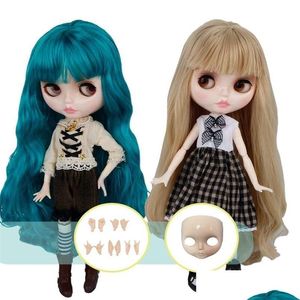 Blythes Doll 16 corps articulaire 30 cm Blyth jouets visage brillant naturel avec les mains et bricolage poupées de mode fille cadeau 220707 livraison directe Dhqdl