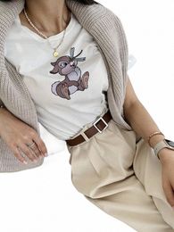 Blyuki Leuke Carto Print T-shirts Vrouwen Zomer Oversized Vintage Cott Zachte Plus Size Tees Basic Meisje Top Harajuku Tops i7bY #