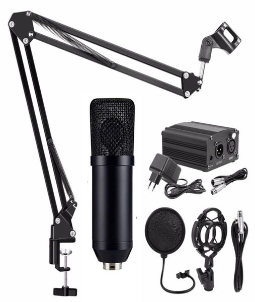 BM 700 Microphone du condenseur avec Phantom Power Shock Proof Mount POP Filtre pour le studio O Enregistrement Microfone Mic NB35 Mic Stand4772893
