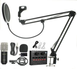 Bm 800 kit Microfono Microphone de Studio enregistrement condensateur Microphone karaoké pour o enregistrement sonore Microphone1066811