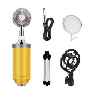 BM-8000 Kit de microphone à condensateur 3,5 mm enregistrement micro chat chantant Mikrafon avec ensembles de microphones trépied