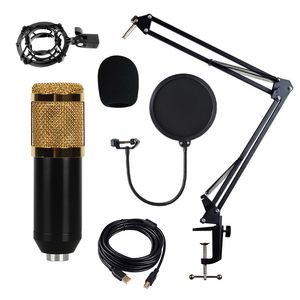 Soporte de micrófono condensador para videojuegos, USB, BM-828, profesional, para Karaoke, videojuegos, transmisión en vivo, ordenador de voz