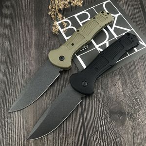 BM 9070/9070SBK Claymore AUTO Couteau pliant 3.6'' CPM-D2 Cobalt Black Plain Blade Ranger Green Grivory Poignées Multitools Chasse Survie Camping couteaux 15535 3300