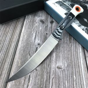 BM Knives 15500 Bench Portable D2 Blade Acero Hecho CANTO CANTANTE FIJO CANTANTE G10 Mango al aire libre Campo de bolsillo de caza Herramienta EDC EDC