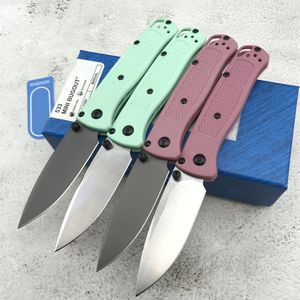 BM Mini Bugout 533/533BK Zakzakmes Drop Point Plain Blade Nylon Fiber Handgrepen EDC Tactische Outdoor Camping Survival Messen BM 535 3300 9400 15080