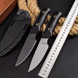 BM15600 hoja fija D2 cuchillo de pesca recto de acero para exteriores cuchillos de caza de supervivencia en la selva de alta dureza 193