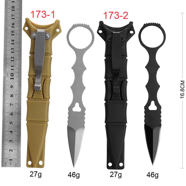 Cuchillo de cuchilla fija de alta calidad EDC táctica táctica defensa de la defensa al aire libre cuchillos para camping herramientas de bricolaje 6 Estilo disponible