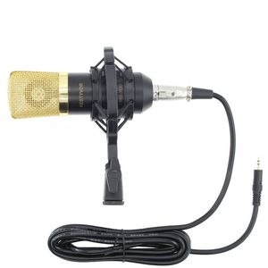 Microphone d'ordinateur BM700 Microphone de karaoké à condensateur filaire avec support de choc pour l'enregistrement Braodcasting BM-700 Mic PK 800
