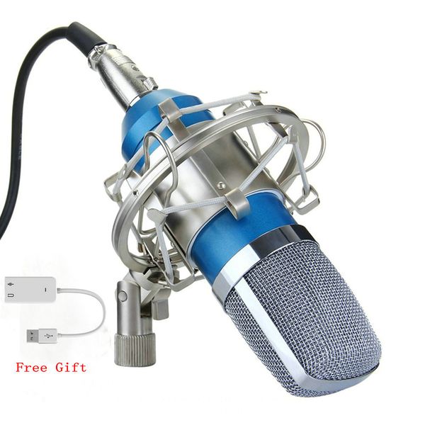 Kit de micrófono BM700 XLR Micrófono de condensador de estudio cardioide profesional para Streaming Podcasting Gaming Grabación vocal