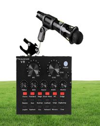 BM800 Karaoke Microphone Studio Condenser Mikrofon Mic BM800 pour KTV Radio Braodcasting Singing Recording Computer BM 800 Black W8905010