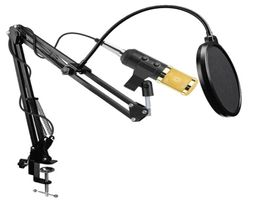 Micrófono de grabación de podcast BM900 con Stand Professional Condenser Studio Broadcasting Microphone6662769