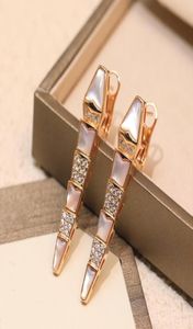 BMV Diamond oorram 18k Gold Ploated Stud Fijne sieraden Hoogste Tegenkwaliteit Luxury Merkontwerper Officiële reproducties Earring8562964