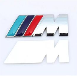 BMW M Sport Emblème En Métal Autocollant Aile Latérale Fender Power LOGO Badge F10 F20 F30 F34 X5 X6 X1 M3 M5 M4 F01 F02 E71 F87 E46