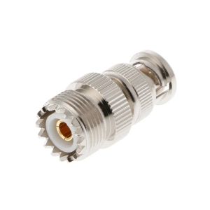 Conector macho BNC a conector de Cable adaptador Coaxial RF, conector hembra UHF SO239 PL-259