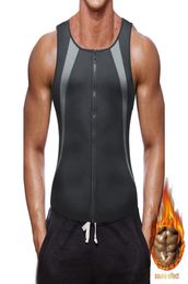 BNC Men Sauna Suit Traineur Trainer pour perte de poids Corps de sueur néoprène Corps de compression COMPRESSION CHARGE VILLIER AVEC ZIPPER2436507