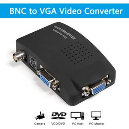 BNC naar VGA Video Converter AV naar VGA CVBS S -video -invoer naar PC VGA Out Adapter Converter Switch Box voor PC MACTV Camera DVR For AV naar VGA Adapter For AV naar VGA Adapter