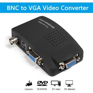 BNC naar VGA Video Converter AV naar VGA CVBS S -video -invoer naar PC VGA Out Adapter Converter Switch Box voor PC MACTV Camera DVR For AV naar VGA Adapter For AV naar VGA Adapter