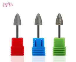 BNG Diamond nagelboor Bit 332quot Korund Burr Frees Cutter Bits For Manicure Pedicure Tools Nail Drill Accessories6502435