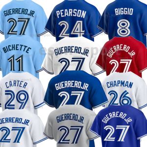 Bo Bichette Vladimir Guerrero Jr. Jersey 2023 All Star Vladimir Guerrero Jr. Kirk Springer Biggio Yamaguchi Alek Manoah Hyun-jin Ryu Drury Hernandez Maillots de baseball