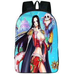 Boa Hancock Backpack One Piece Daypack Woman Captain School Bag Cartoon Packsack Print Rucksack Picture Schoolbag Photo Day Pack