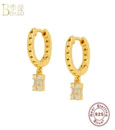 Boako Crystal Cz Earring 925 Pendientes de plata esterlina para mujeres Pendiente Piercing Ohrringa Hoop Earings Luxury Fine Jewelry22679907715