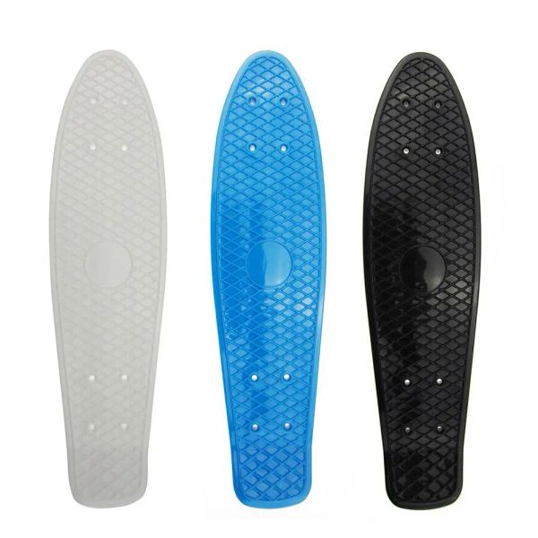 Planche 22 pouces de planche de skateboard durable rocker simple assiette, sports extérieurs pour girl boy skateboard pont (sans roues)
