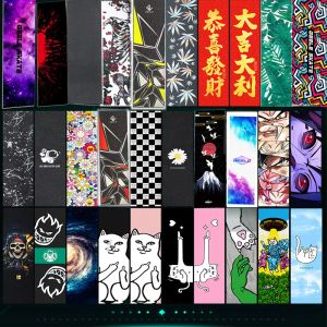 Carte 85 * 24cm Skateboard Papier de verre Scooter Skateboard Deck Griptape Longboard Papier Abrasif Papier électrique Skate Board Grip Tape Skate