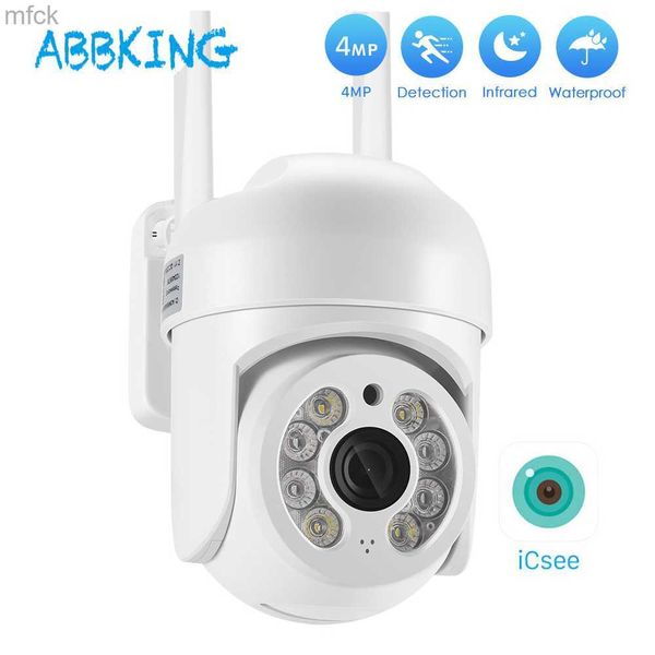 Cámaras de tablero 4MP 2K WIFI PTZ Cámara iCsee App seguridad exterior impermeable 2MP 1080P HD WIFI cámara domo de vigilancia detección de movimiento XMeye