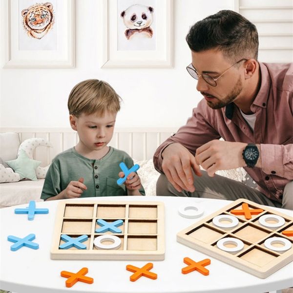 Jeu de société Tic-Tac-Toe Birthday Gifts Game pour enfants 6-8 ans