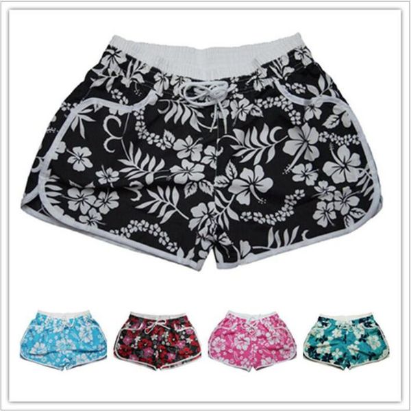 Pantalones cortos de tablero Pantalones con estampado floral para mujer Pantalones calientes de playa Pantalones cortos de verano de moda Trajes de baño casuales junto al mar Traje de baño para surfear en la playa Ropa de playa B3966