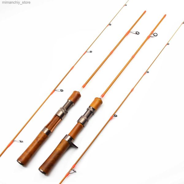 Cannes à pêche en bateau 1,4 M Ul Slow Spinning Casting Lure Rod 1,5-8g Leurre Ultralight Rods Ultra Light Solid Tips truite Stream Fishing pole pesca Q231031